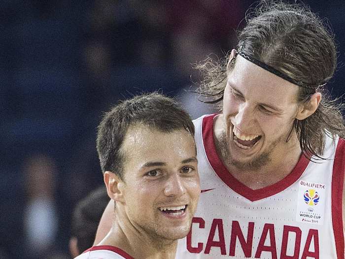 The two played together at GU for one season and now get the chance to reconnect in the FIBA 2023 World Cup qualifying rounds (GRAHAM HUGHES / AP).
